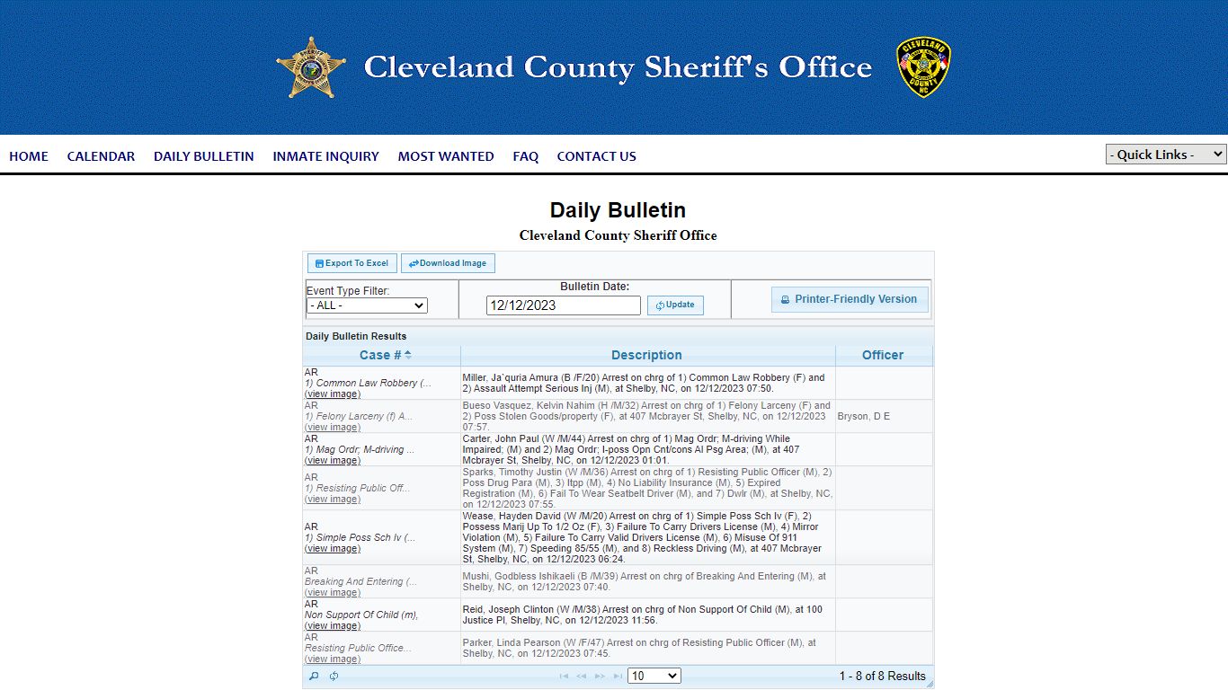 Cleveland County Sheriff Office P2C